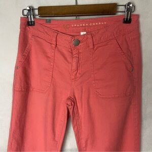 LC Lauren Conrad Size 2 Women's Pink Coral Ankle Jeans